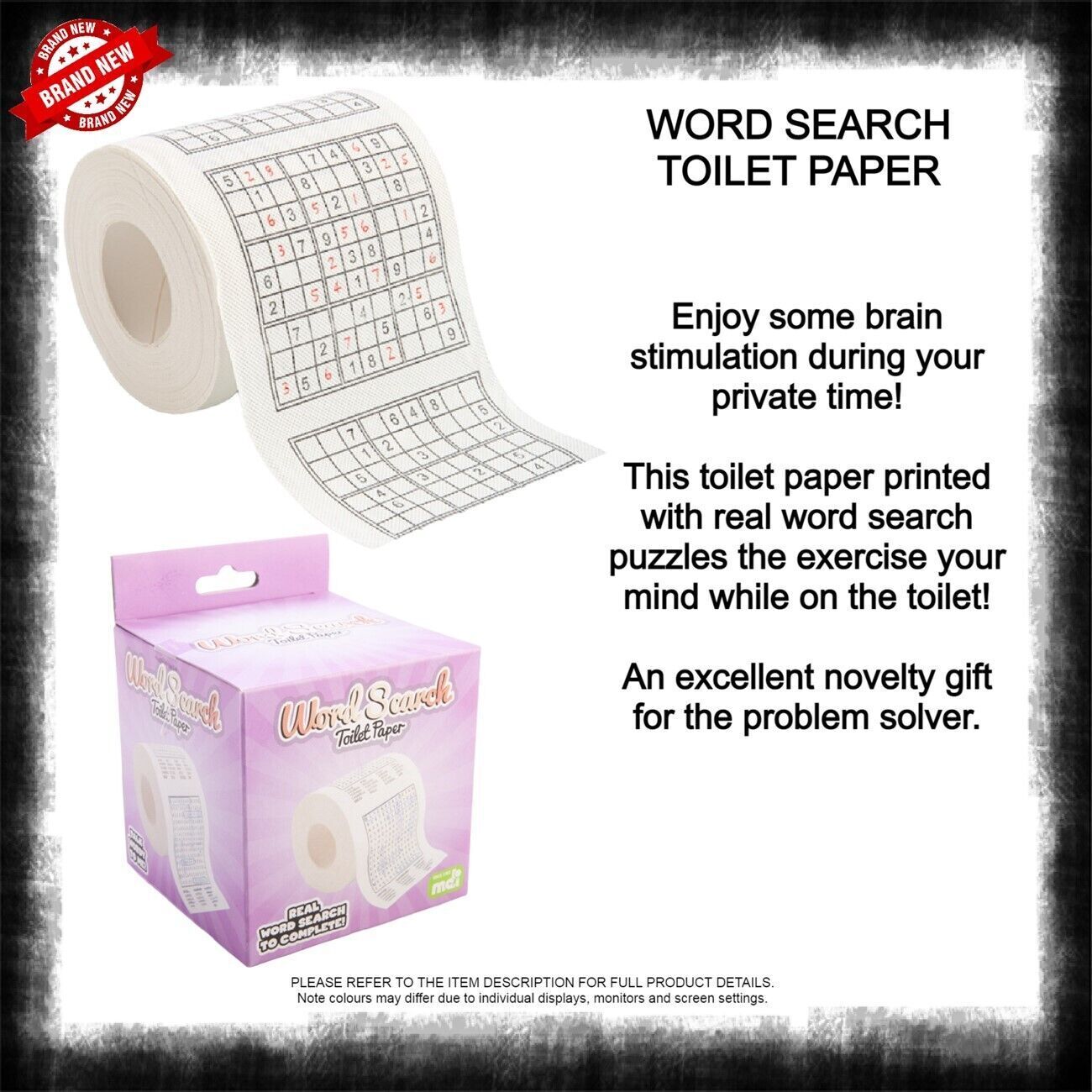 NOVELTY TOILET PAPER Jokes, Puzzles & More Brand New - Bild 29 von 60