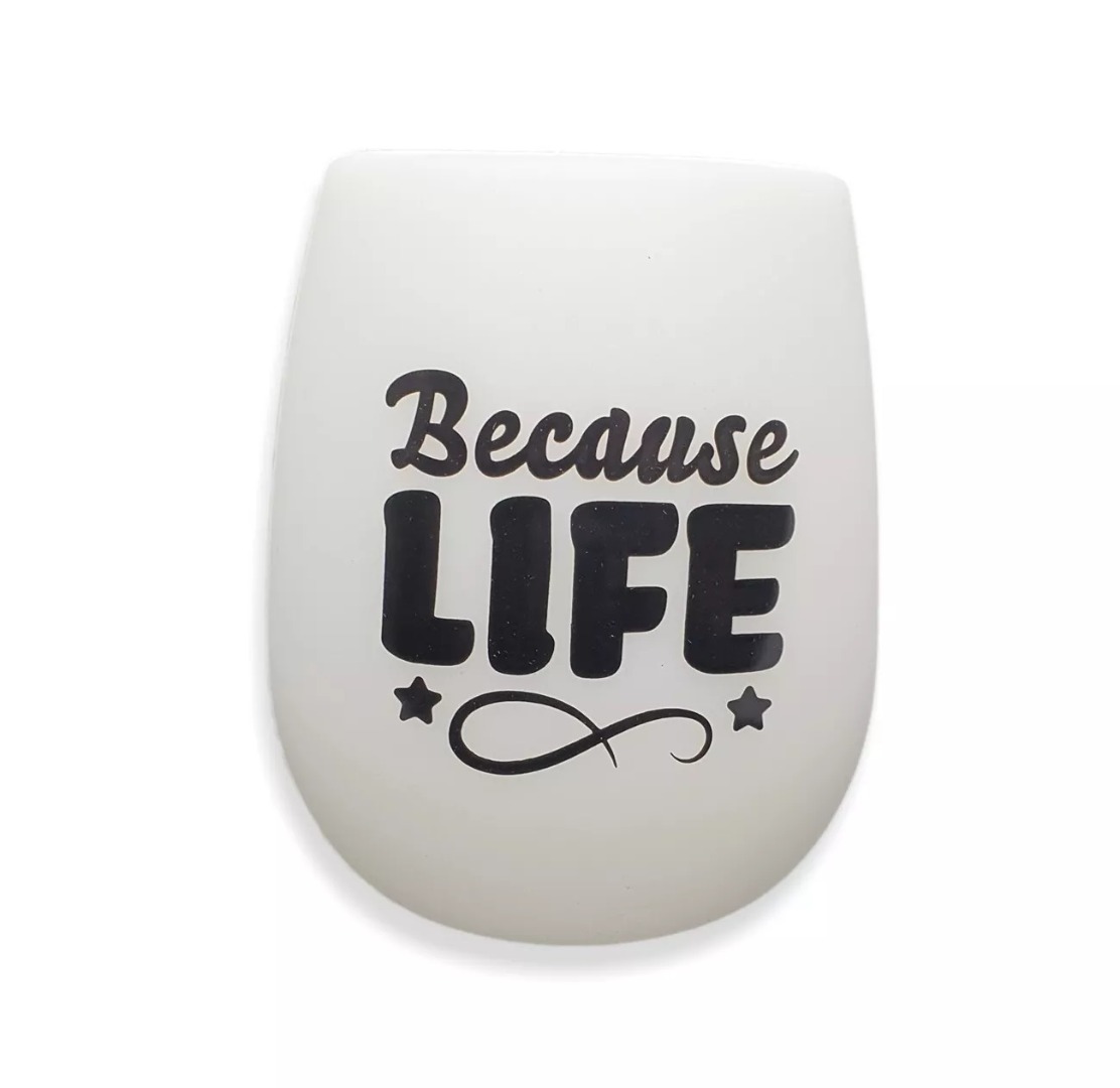 Glow In The Dark SILICONE WINE CUP Virtually Unbreakable - Foto 11 di 21
