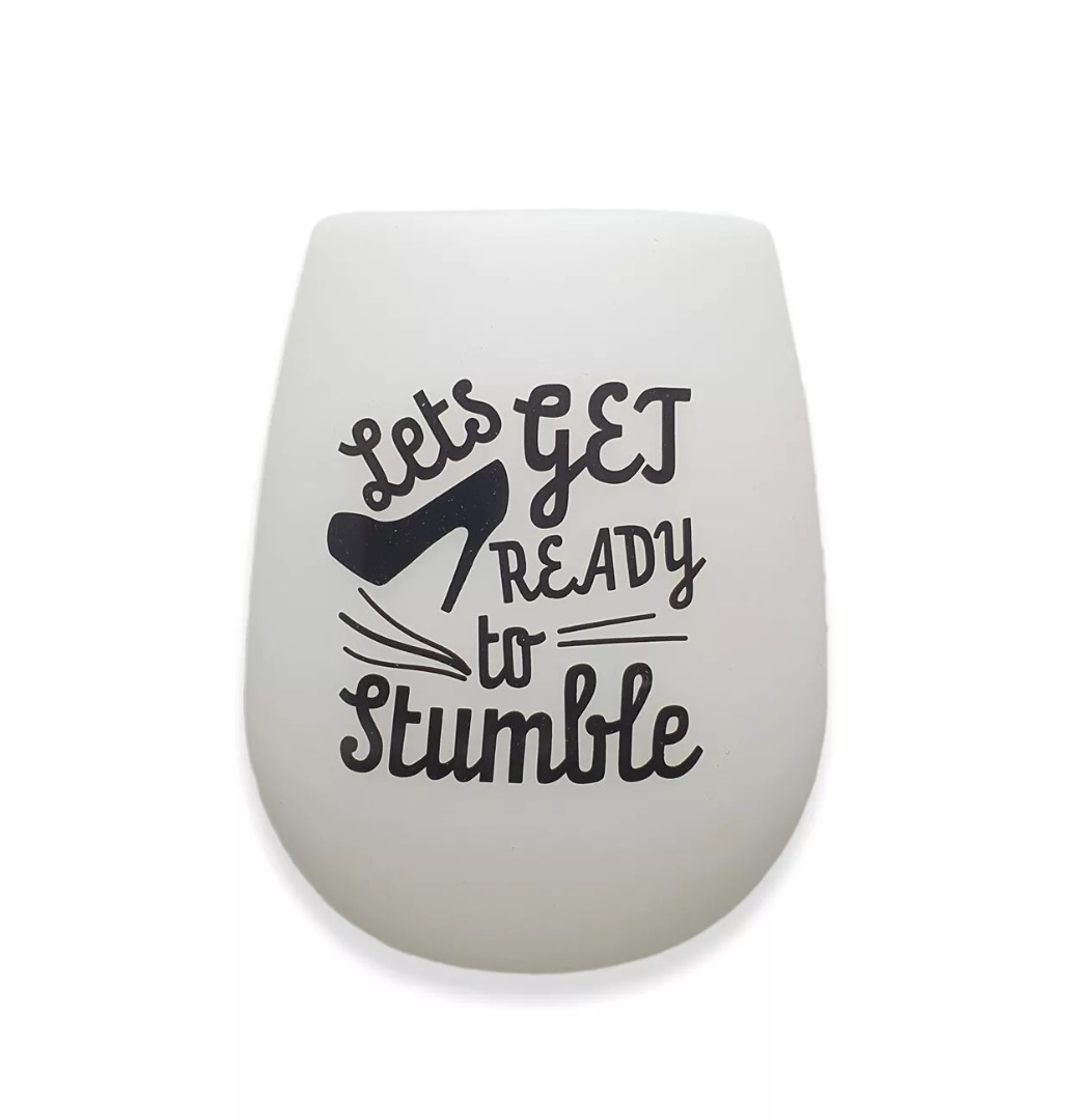 Glow In The Dark SILICONE WINE CUP Virtually Unbreakable - Foto 12 di 21