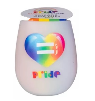 Glow In The Dark SILICONE WINE CUP Virtually Unbreakable - Foto 17 di 21