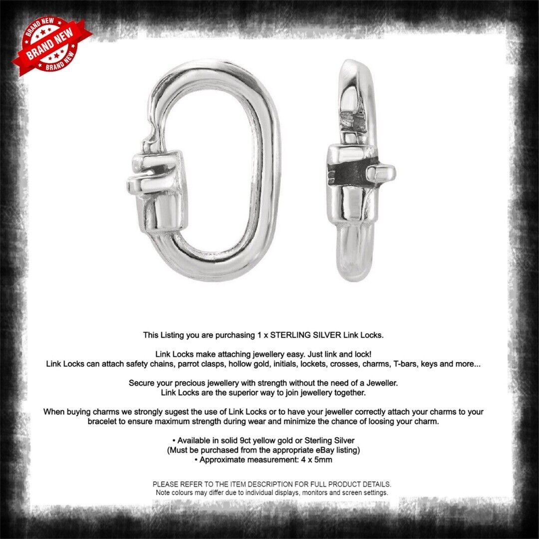 LINK LOCK JUMP RING Yellow Gold Gold or Sterling Silver - Easy Jewellery Repairs - Picture 13 of 26