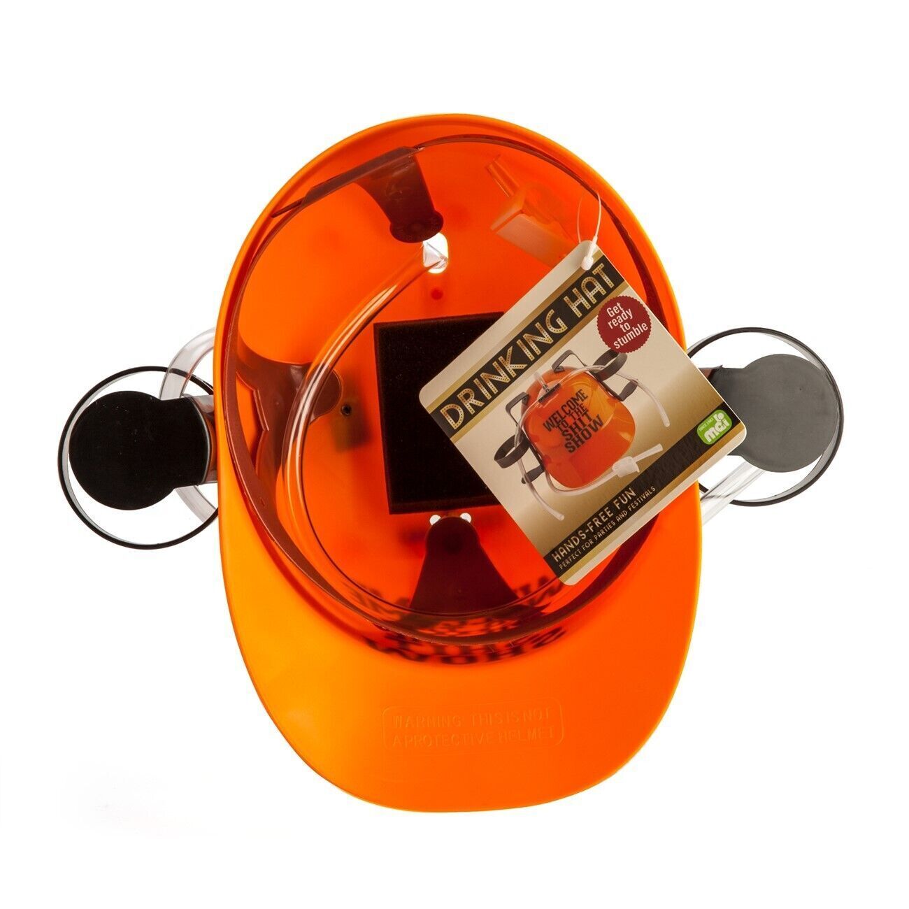 Drinking Hat Beer Helmet - Holds 2 Cans So You Can Hold 2 More! Brand New - Picture 43 of 97