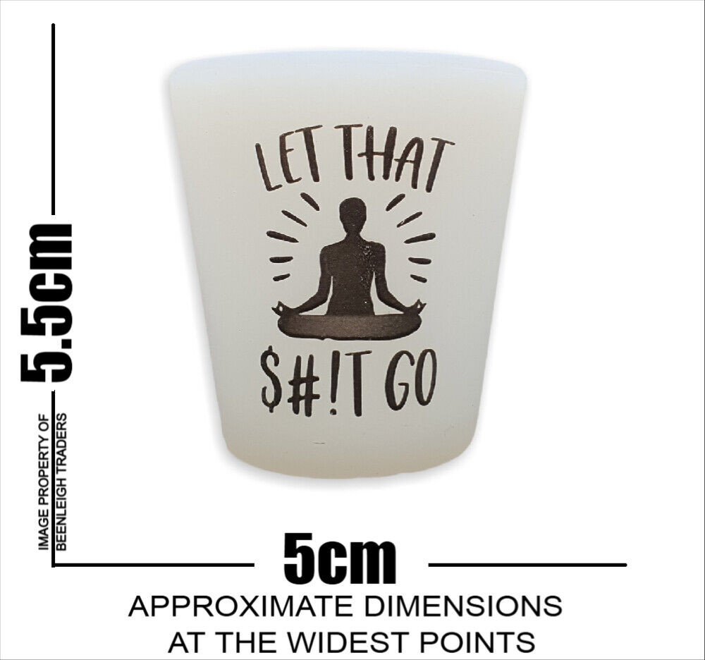 Glow In The Dark SILICONE SHOT GLASS Virtually Unbreakable Brand New - Foto 13 di 33