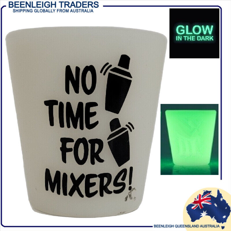 Glow In The Dark SILICONE SHOT GLASS Virtually Unbreakable Brand New - Foto 16 di 33
