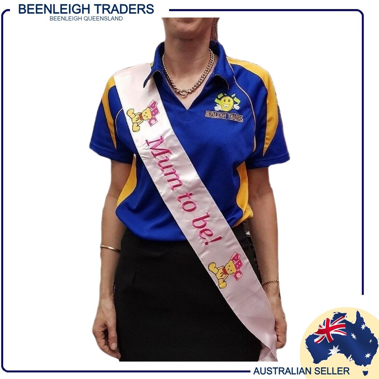 MUM TO BE SASH Available In - Blue, Pink or Yellow Baby Shower Brand New - Imagen 8 de 22