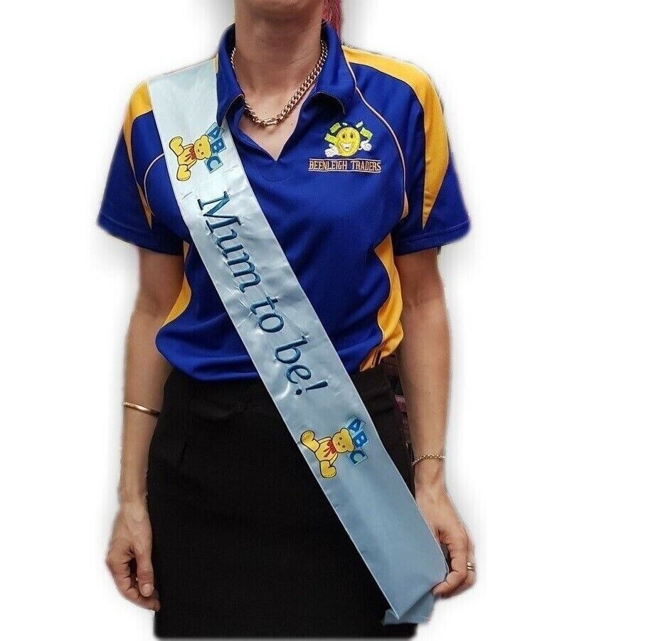 MUM TO BE SASH Available In - Blue, Pink or Yellow Baby Shower Brand New - Imagen 14 de 22