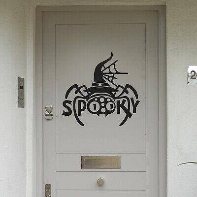 Spooky Spider Halloween Party Decoration Wall Scene Sticker Window Door Decal