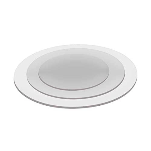 Set of 2 Acrylic Round Ganaching Plates Clear Cake Decorating Boards for Ganach - Picture 28 of 42