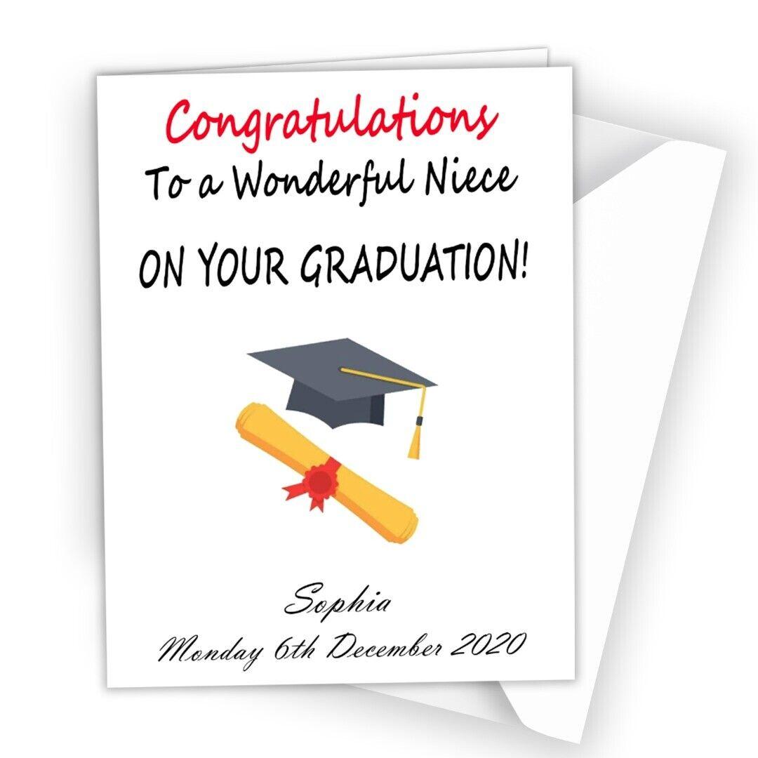 Graduation Congratulation Wish Card Grand Daughter Son Niece Nephew Cousin 0568