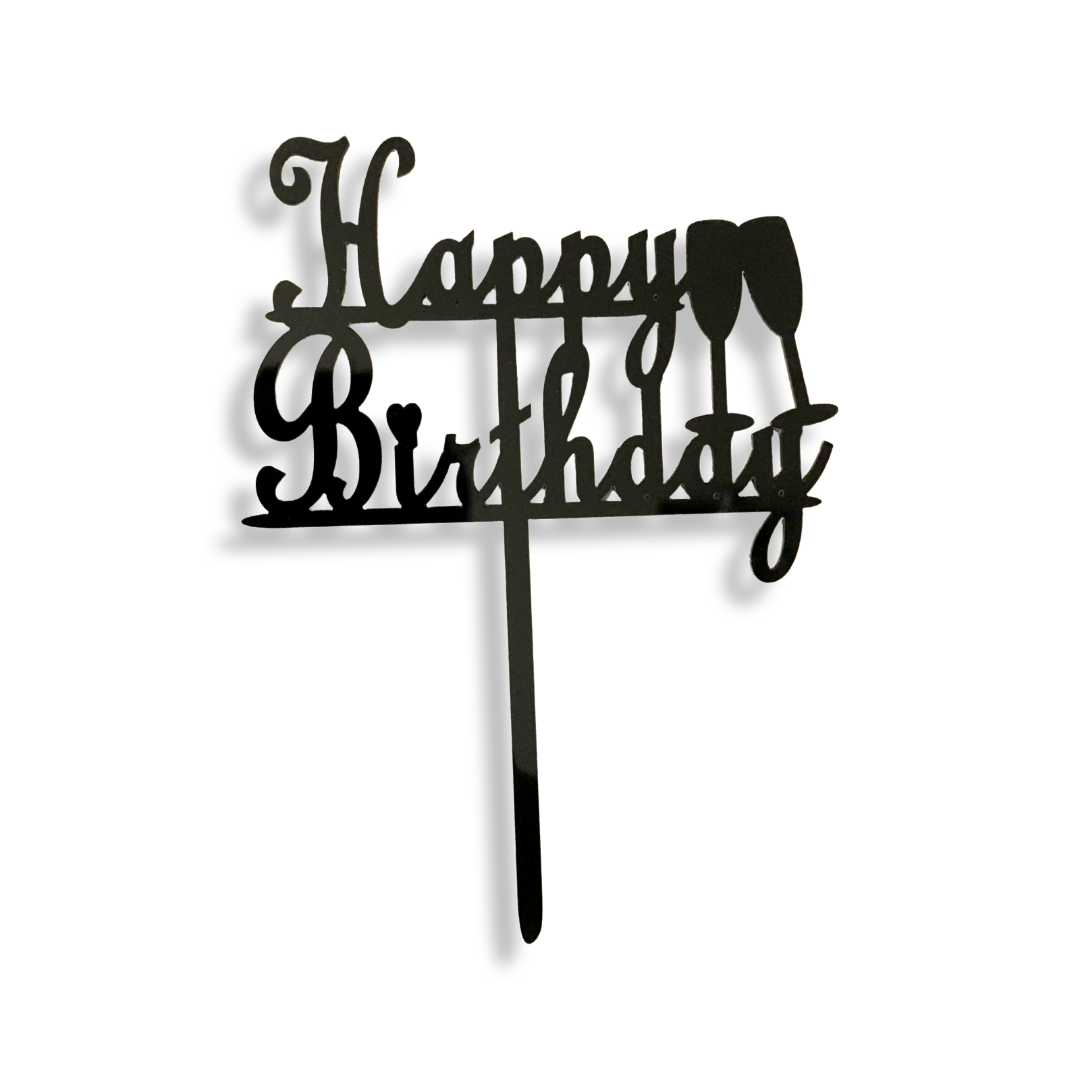 Acrylic Cake Topper Happy Birthday Gold Bike Football Star Car Party Design Idea - Picture 63 of 72