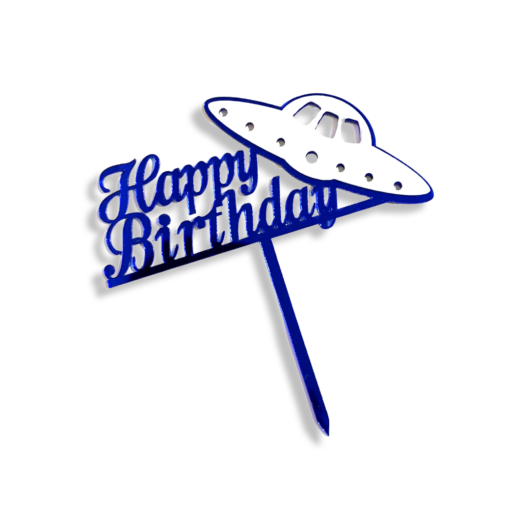 Acrylic Cake Topper Happy Birthday Gold Bike Football Star Car Party Design Idea - Picture 70 of 72