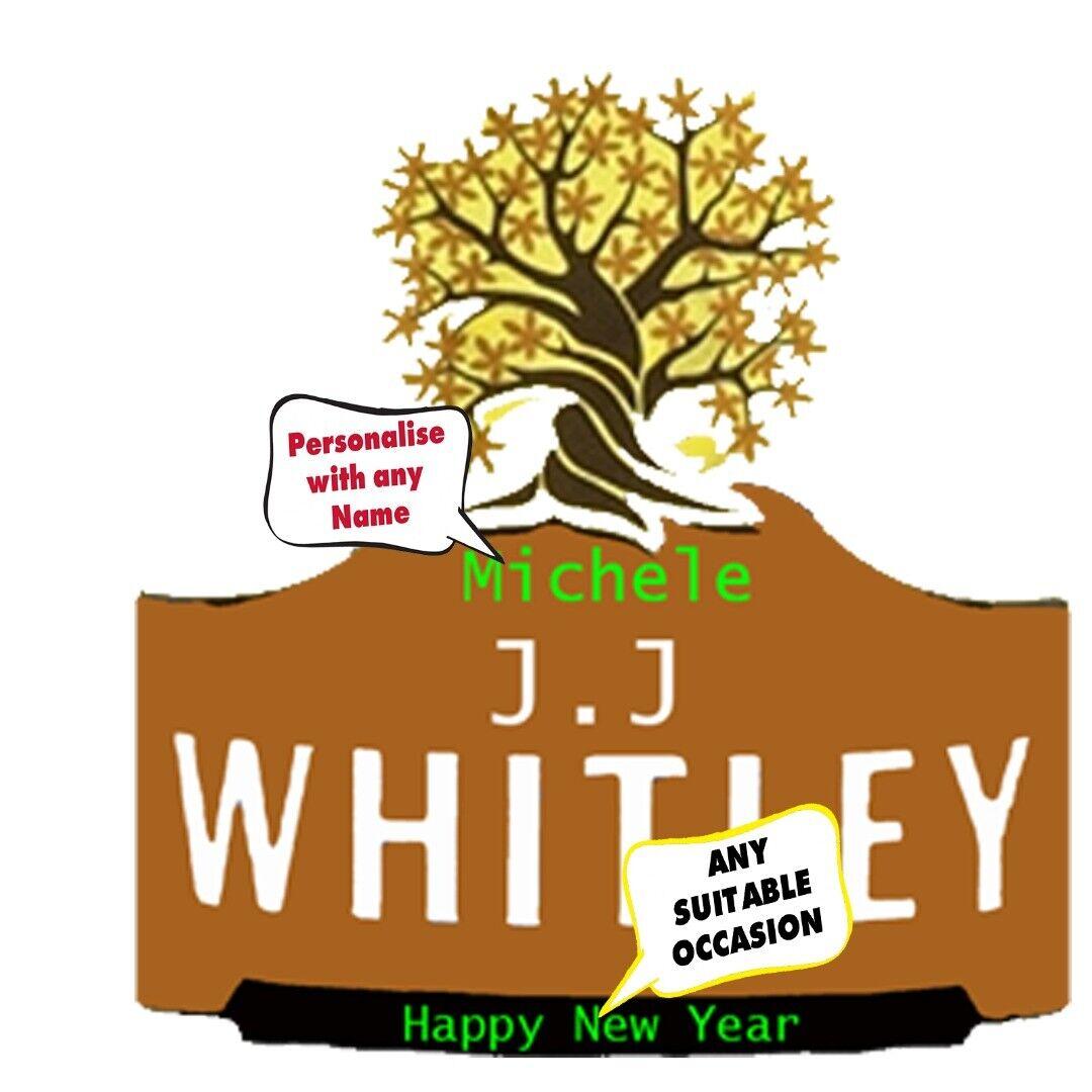Personalised JJ Whitley Elderflower Gin Bottle label For any occasion BL167