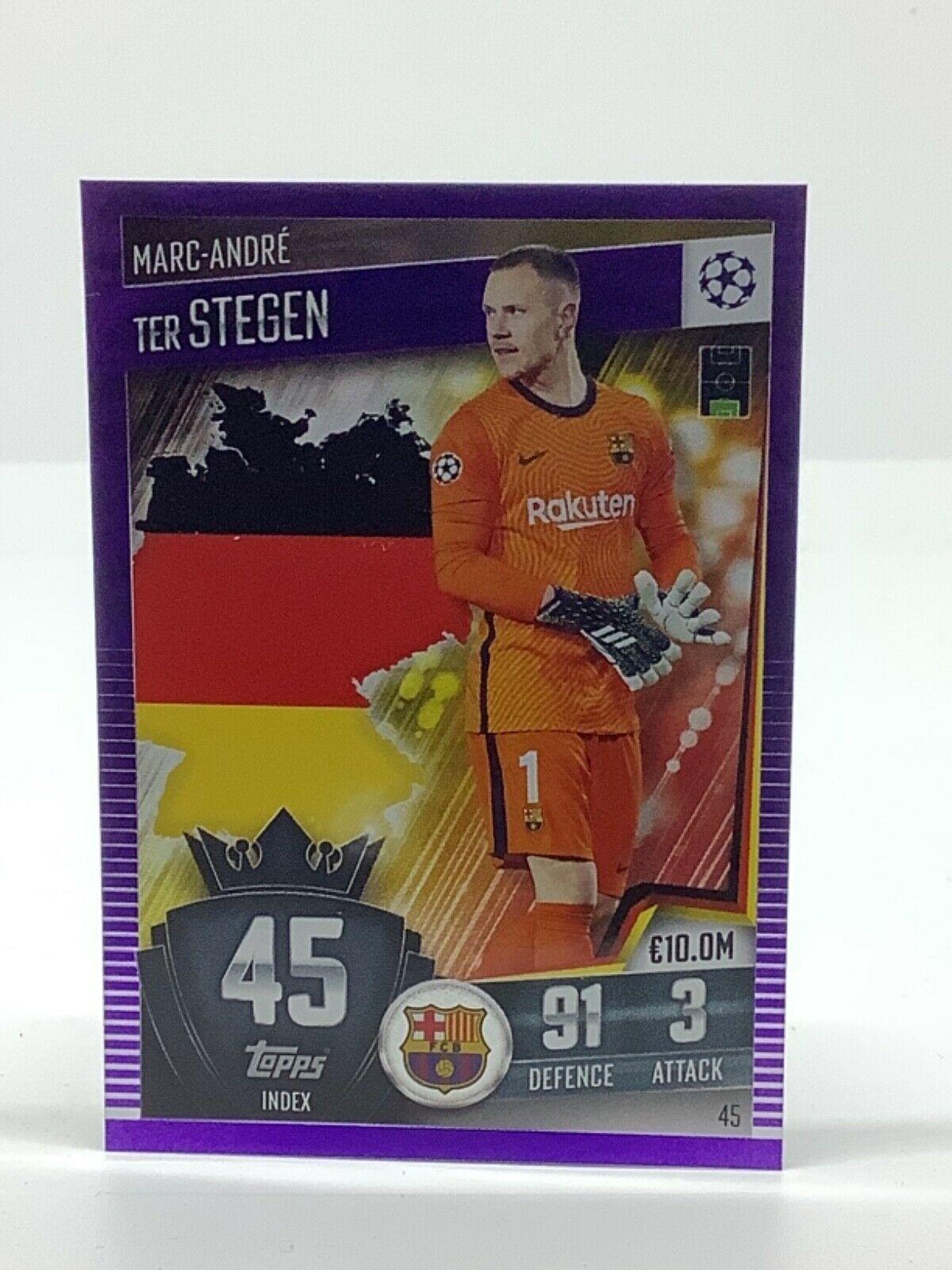 Topps Match Attax 101 2020-21 20/21 púrpura paralelo y limitado - Imagen 48 de 127