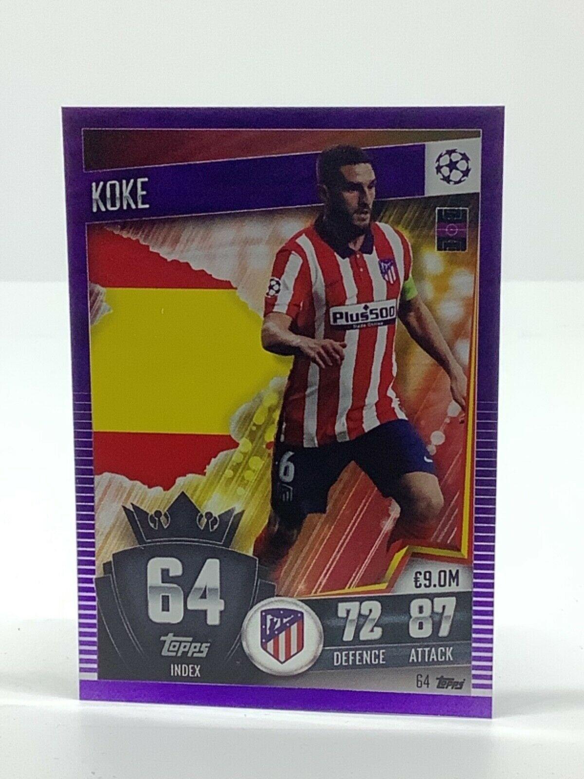 Topps Match Attax 101 2020-21 20/21 púrpura paralelo y limitado - Imagen 65 de 127