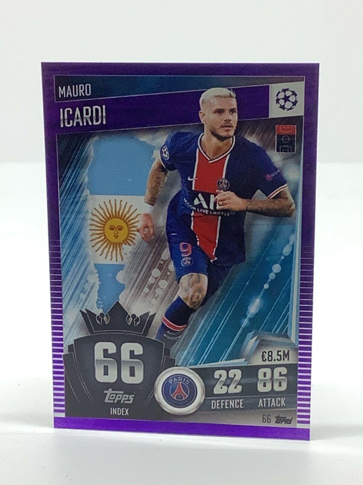 Topps Match Attax 101 2020-21 20/21 púrpura paralelo y limitado - Imagen 67 de 127