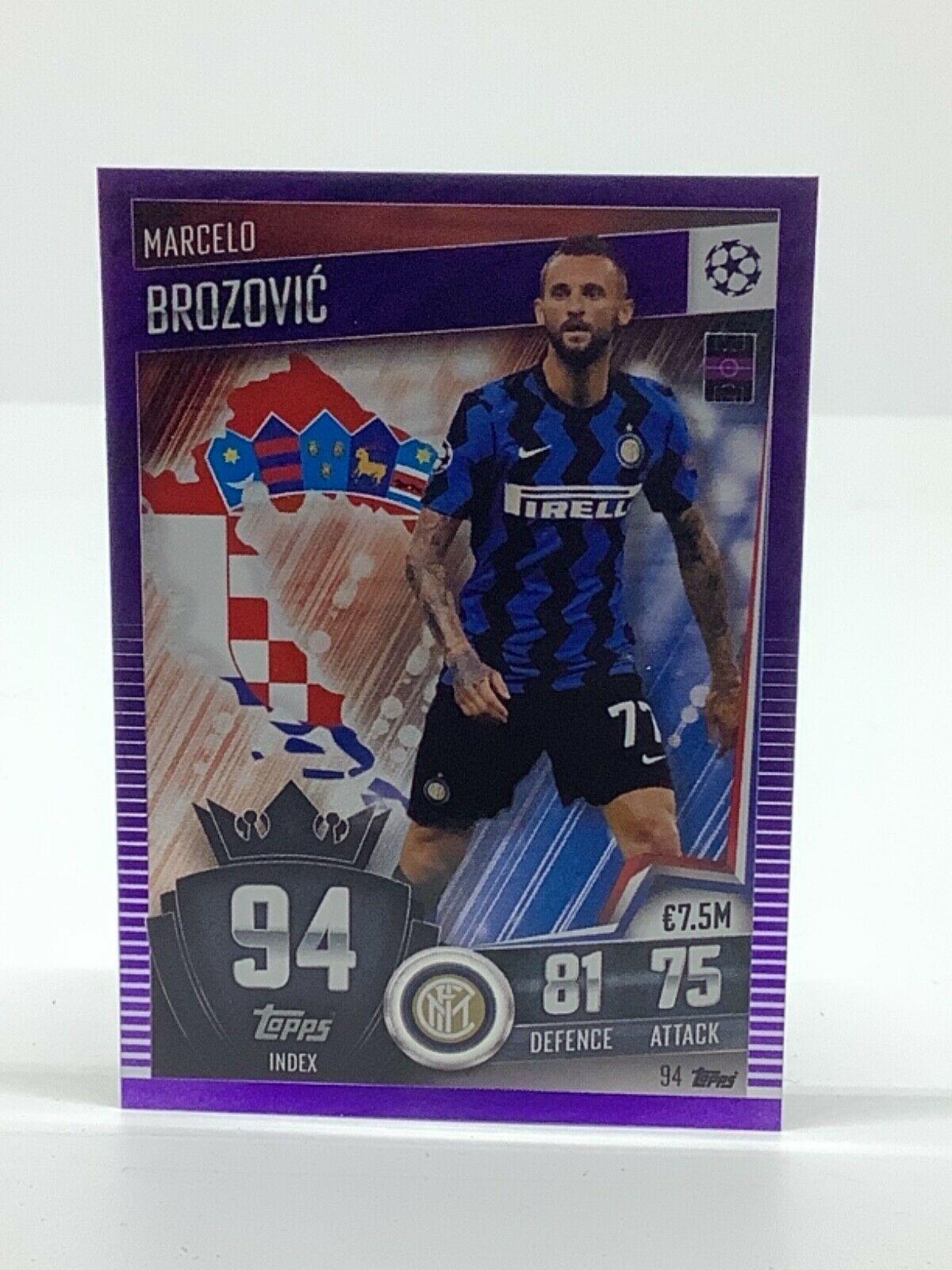 Topps Match Attax 101 2020-21 20/21 púrpura paralelo y limitado - Imagen 93 de 127