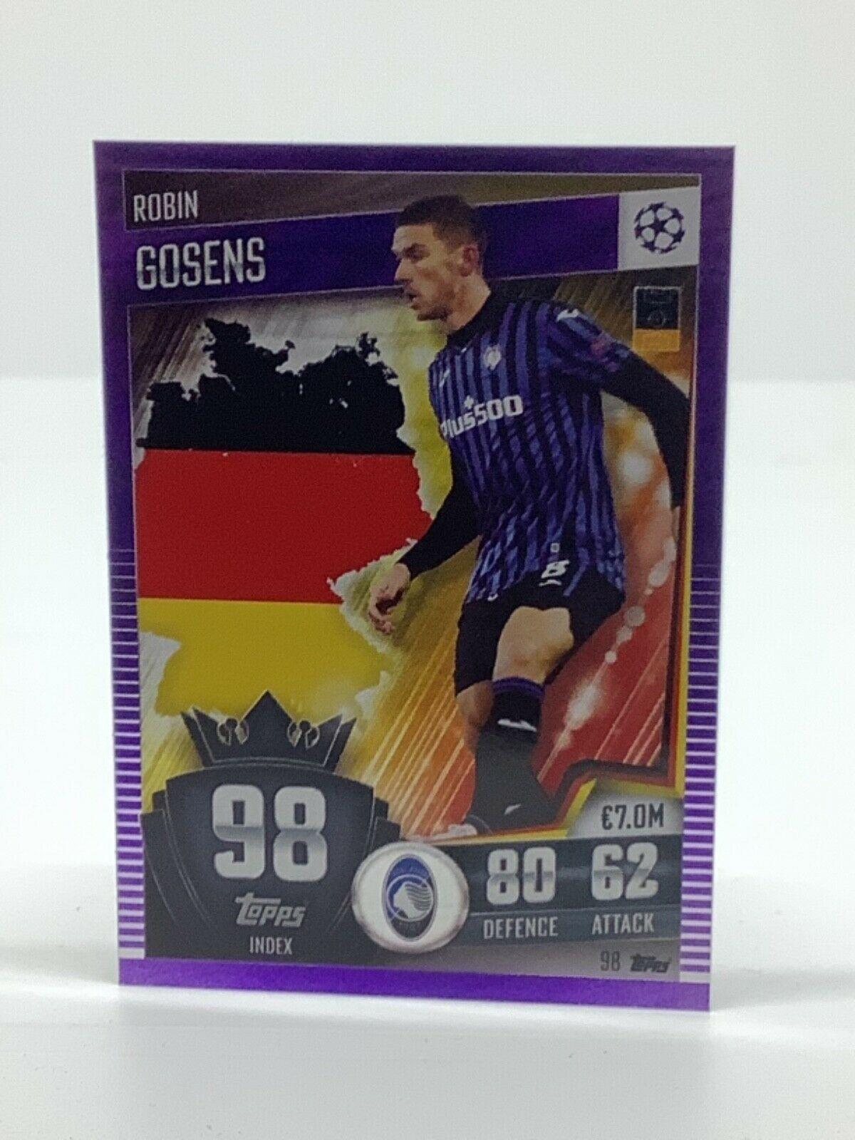 Topps Match Attax 101 2020-21 20/21 púrpura paralelo y limitado - Imagen 97 de 127
