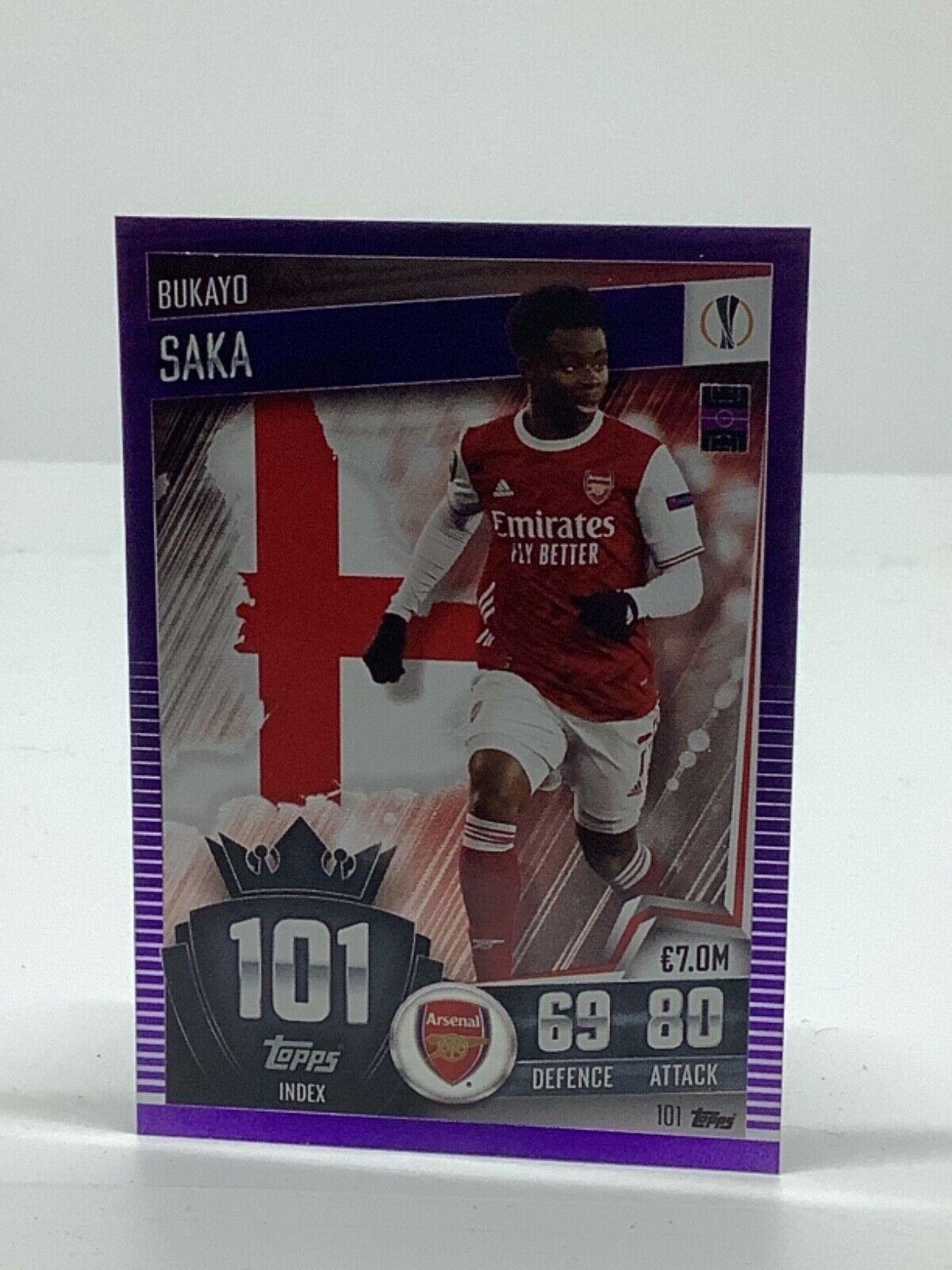 Topps Match Attax 101 2020-21 20/21 púrpura paralelo y limitado - Imagen 100 de 127