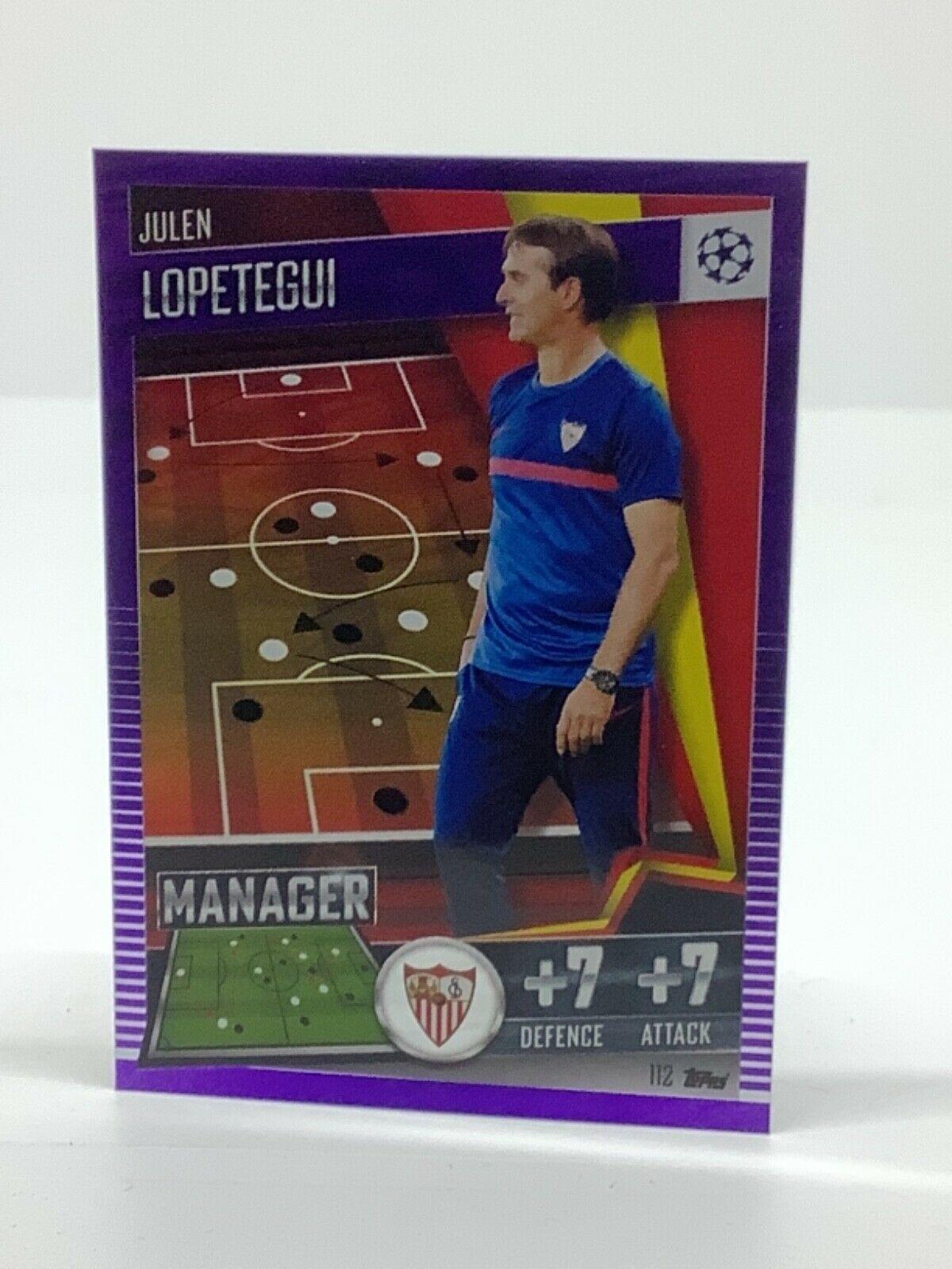 Topps Match Attax 101 2020-21 20/21 púrpura paralelo y limitado - Imagen 111 de 127