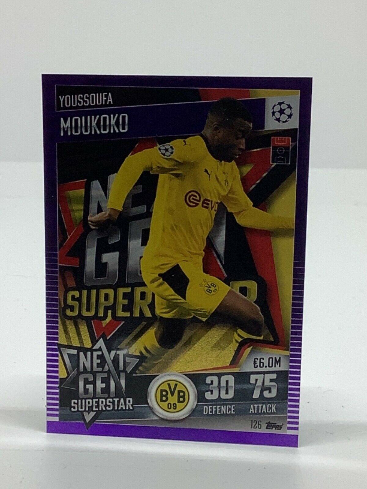 Topps Match Attax 101 2020-21 20/21 púrpura paralelo y limitado - Imagen 125 de 127