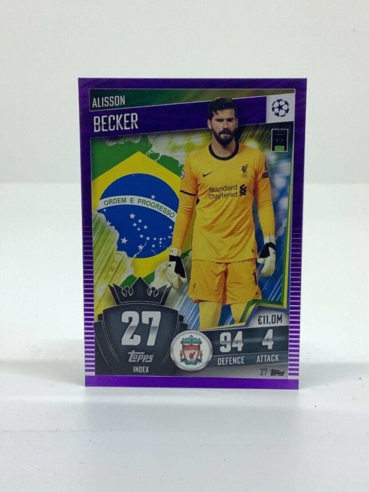 Topps Match Attax 101 2020-21 20/21 púrpura paralelo y limitado - Imagen 31 de 127