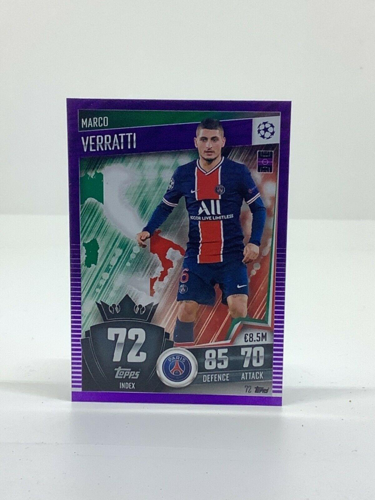Topps Match Attax 101 2020-21 20/21 púrpura paralelo y limitado - Imagen 73 de 127