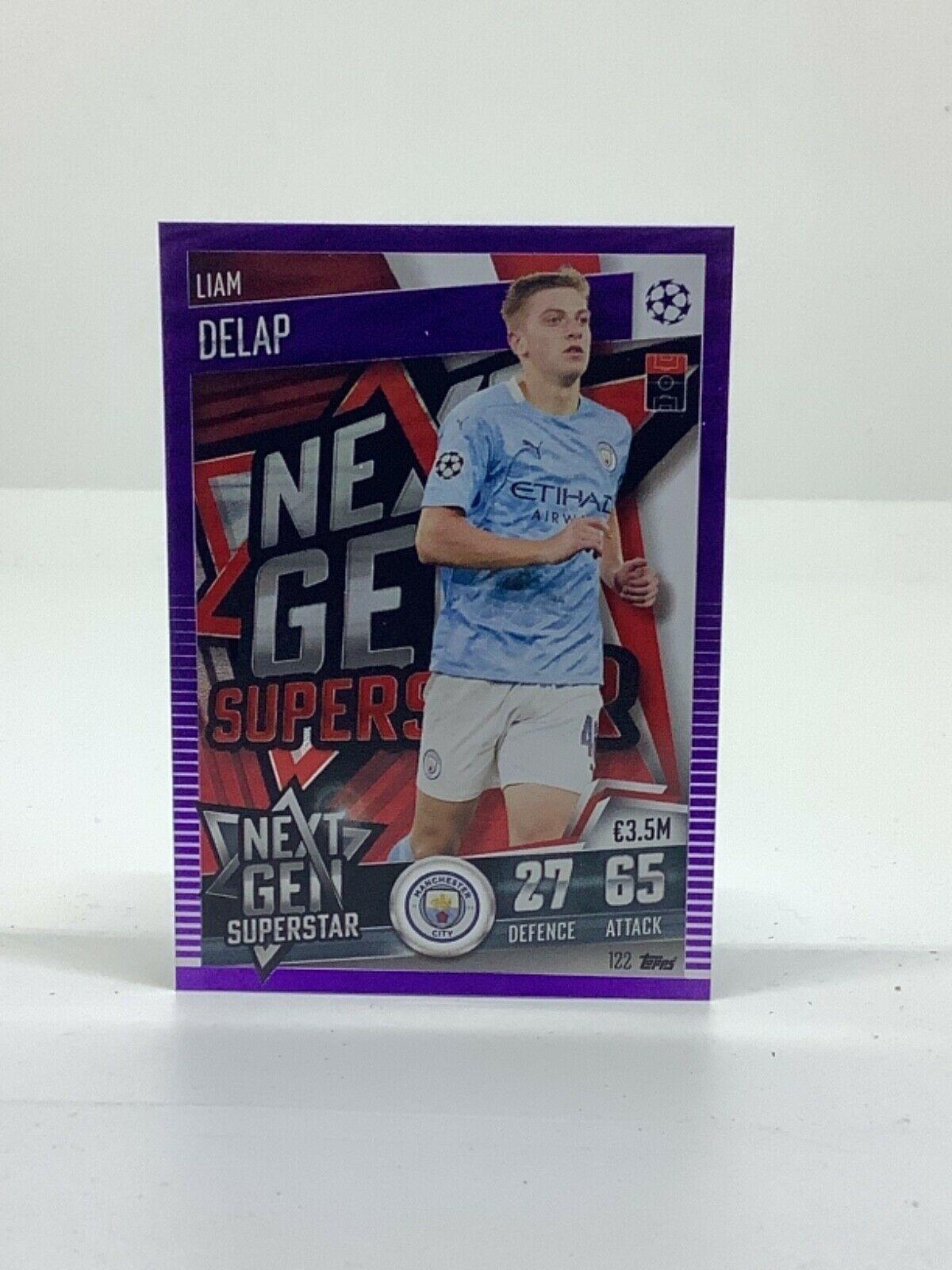 Topps Match Attax 101 2020-21 20/21 púrpura paralelo y limitado - Imagen 121 de 127