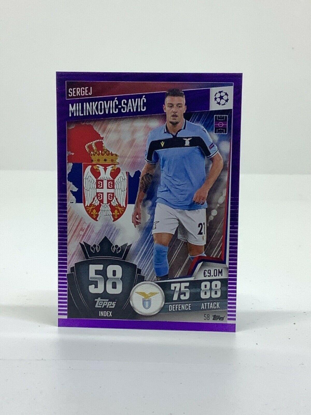Topps Match Attax 101 2020-21 20/21 púrpura paralelo y limitado - Imagen 60 de 127