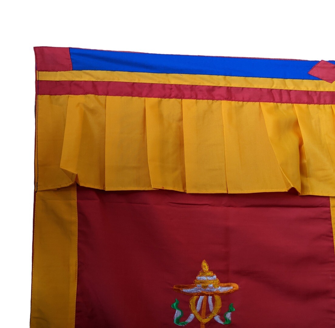 Nepalese/Tibetan Buddhist Auspicious Signs Door Curtain (173cm x 86cm)