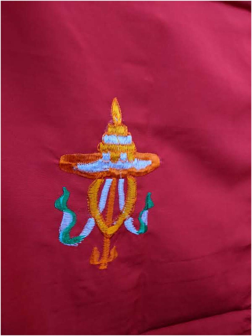 Nepalese/Tibetan Buddhist Auspicious Signs Door Curtain (173cm x 86cm)