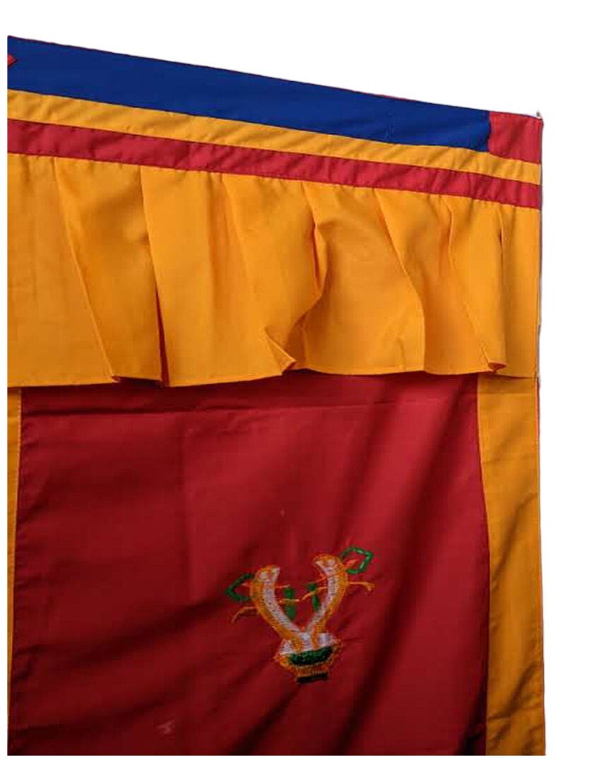 Nepalese/Tibetan Buddhist Auspicious Signs Door Curtain (173cm x 86cm)