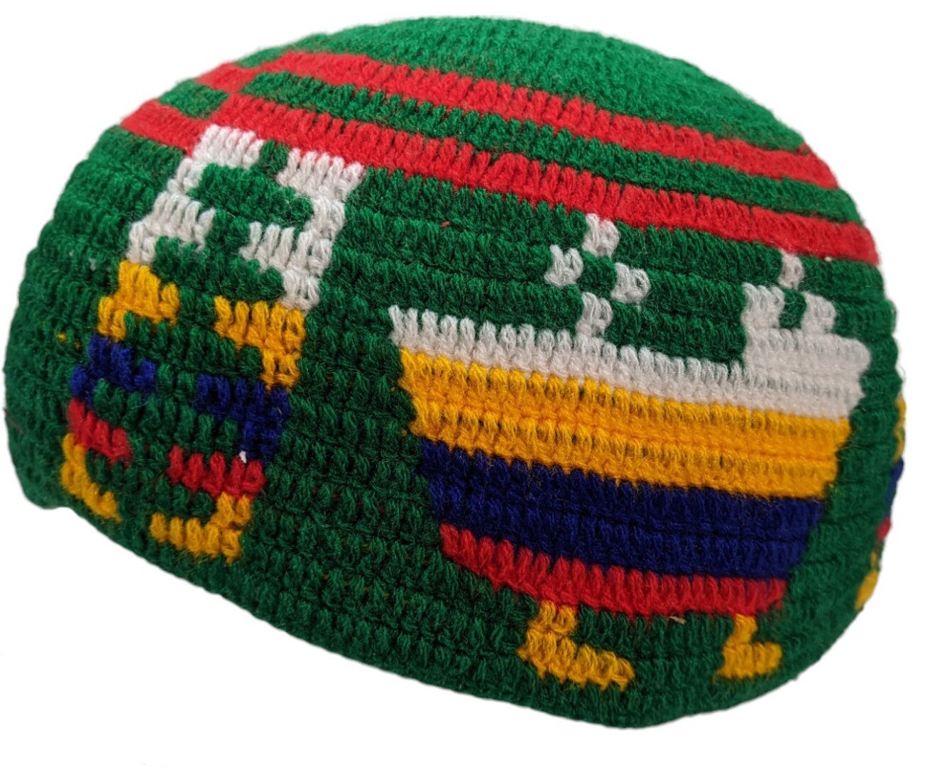 Moroccan Muslim Hat Kufi Wool Handmade Prayer Skull Cap Amazigh Motifs