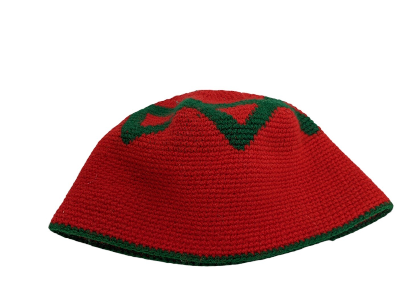 Moroccan Muslim Hat Kufi Wool Handmade Prayer Skull Cap Amazigh Motifs
