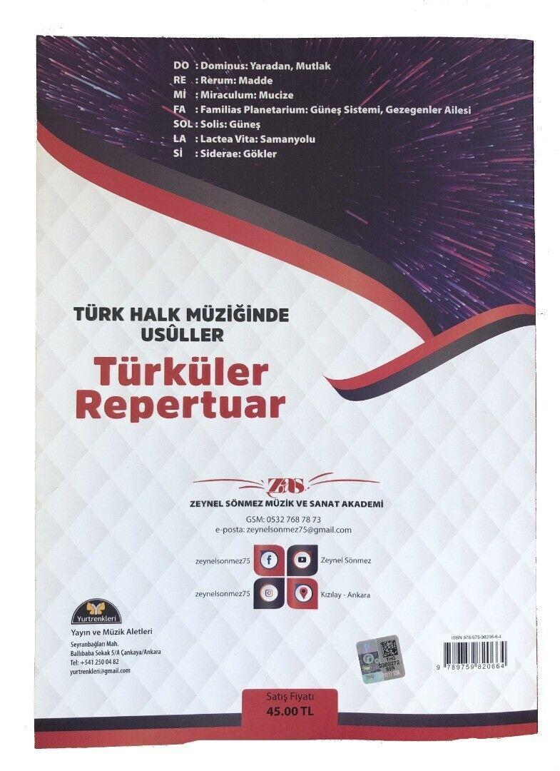 Saz Baglama Method Instructional Book Turkish