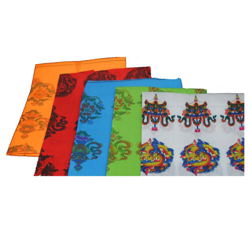 Nepal Buddhist Ritual Silk Blend Scarf - Khata/Kata/Katha 6 ft Long Boudenat