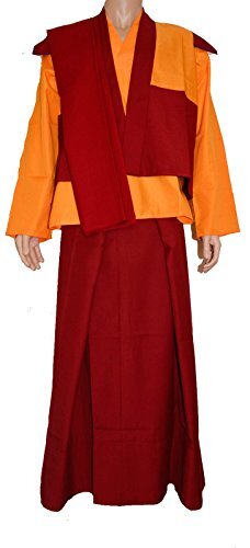 Authentic Tibetan Monk 3 Piece Outfit Bought At Boudanath Temple, Kathmandu
