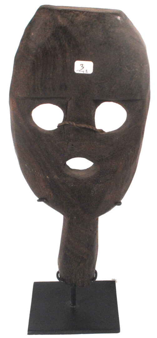 Traditional Atoni Animist Tribal Protective Paddle Mask from West Timor with