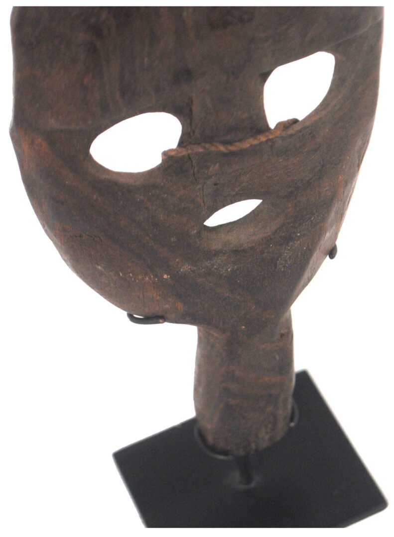 Traditional Atoni Animist Tribal Protective Paddle Mask from West Timor with