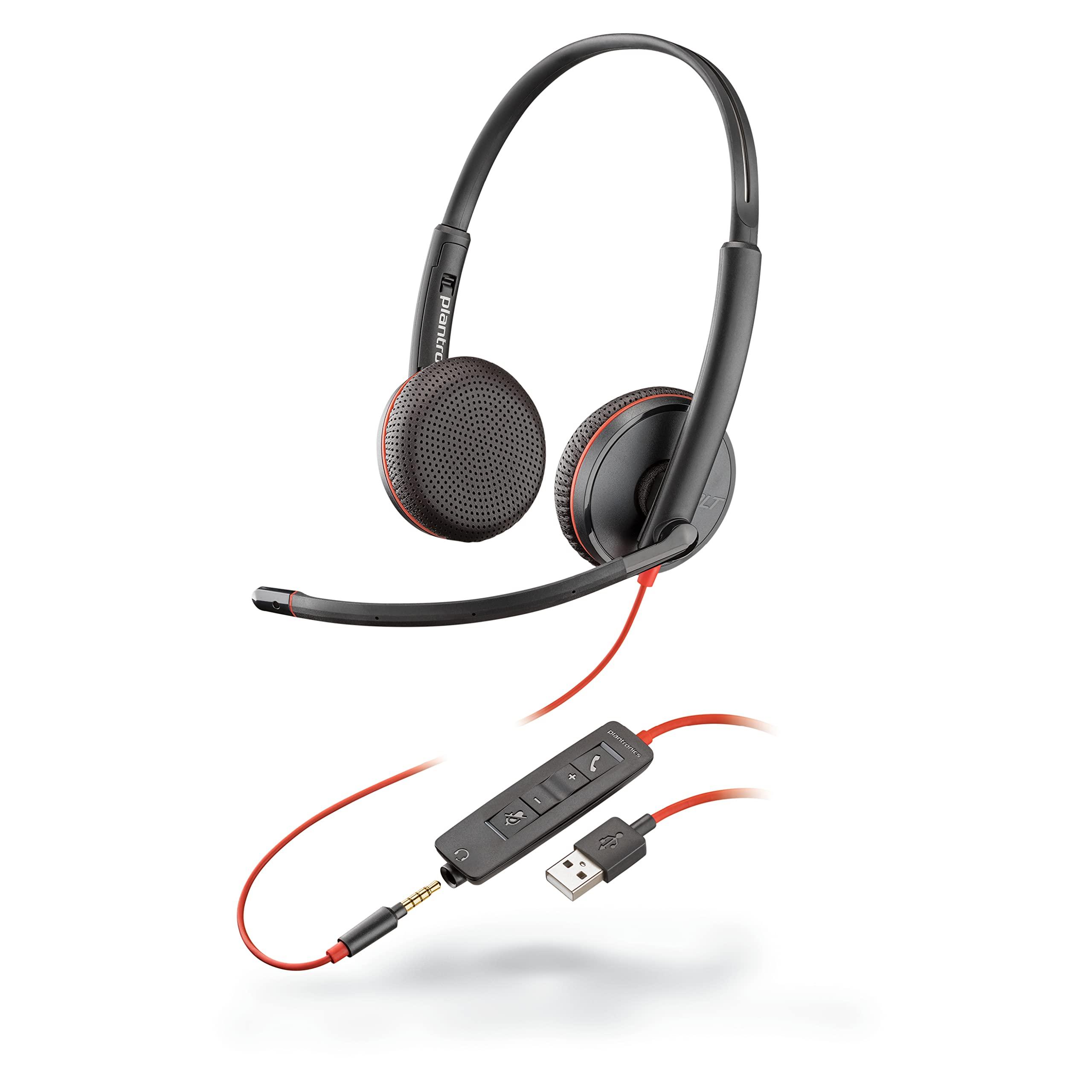 Poly Blackwire 3320-M USB-A Headset Refurbished