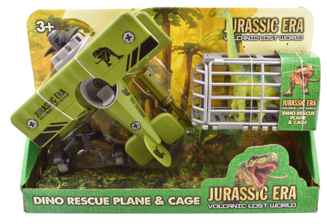 Avión y jaula de rescate de dinosaurios de la era jurásica - Imagen 3 de 5