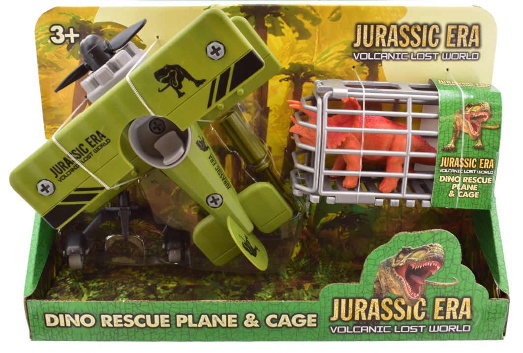 Avión y jaula de rescate de dinosaurios de la era jurásica - Imagen 4 de 5