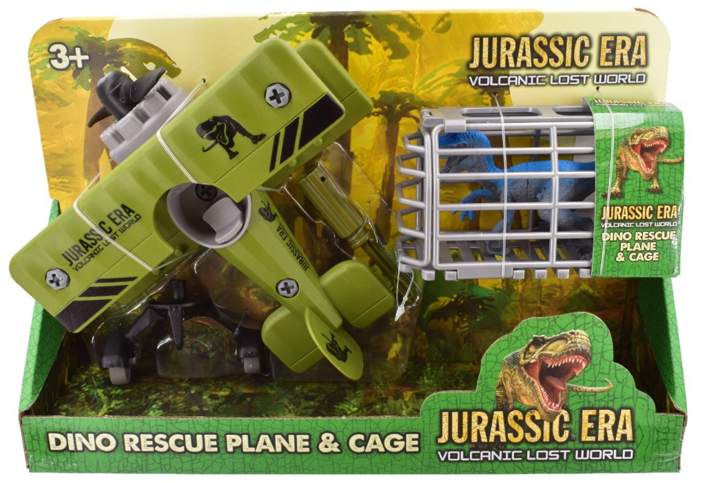 Avión y jaula de rescate de dinosaurios de la era jurásica - Imagen 5 de 5