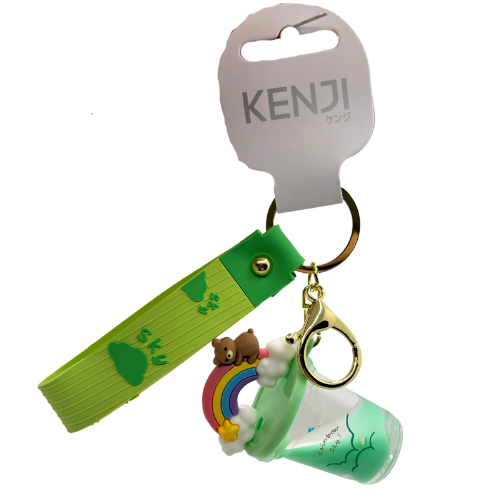 Kenji Mima Bubble Tea Rainbow Keyring - Picture 2 of 5