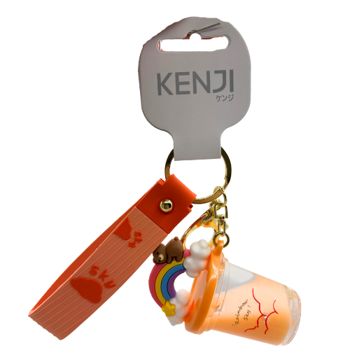 Kenji Mima Bubble Tea Rainbow Keyring - Picture 4 of 5