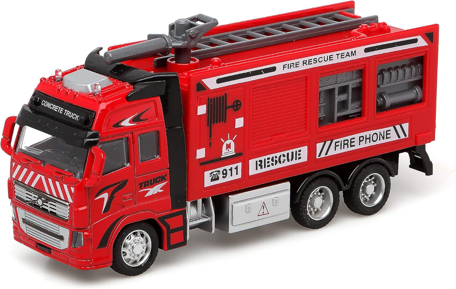 Tranzmasters Die Cast Pull Back Fire Engine - Picture 2 of 4