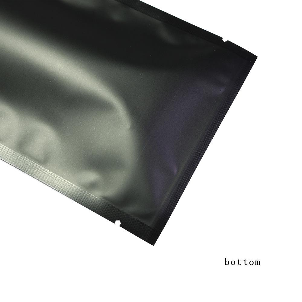 100x Open Top Bags Pouch Sachet Clear Black Mylar Film BPA Free Food Packing - Picture 9 of 31