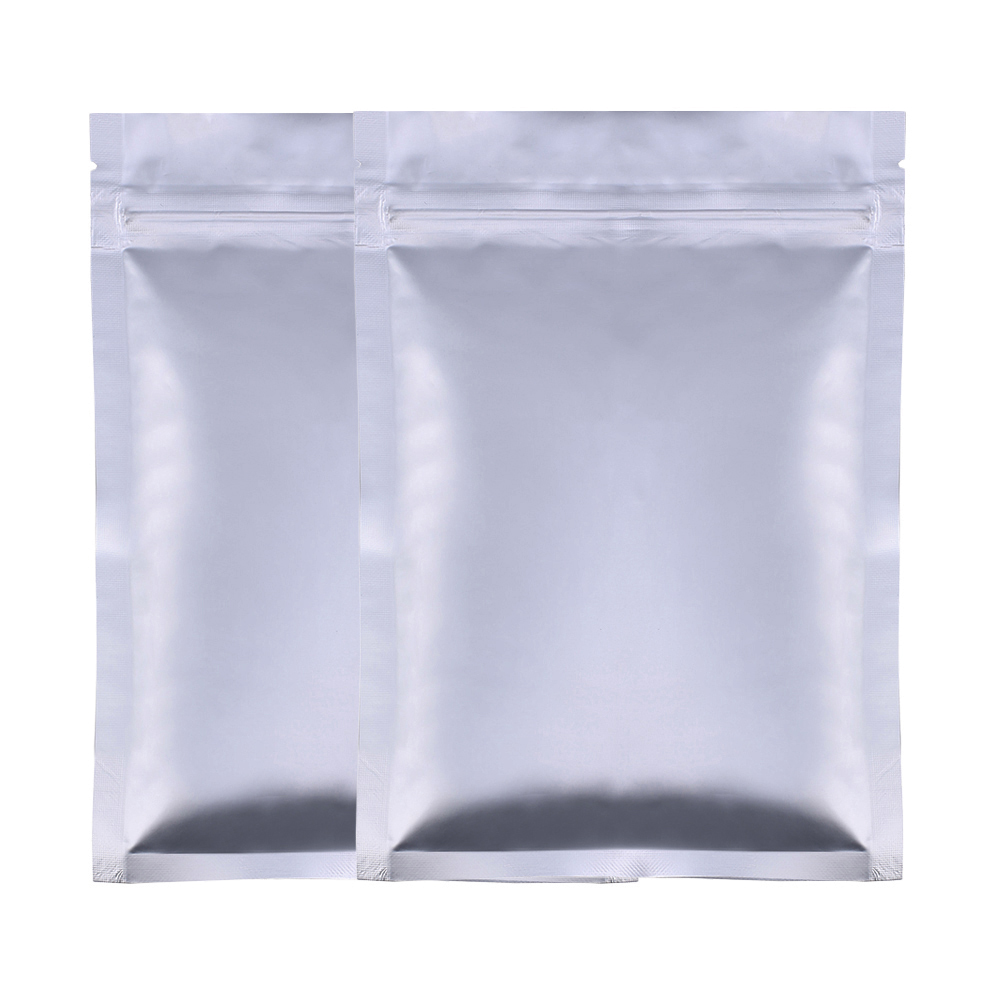 Sacchetti gripseal chiusura zip argento sacchetto piatto resistente imballaggio alimenti senza BPA - Foto 21 di 32