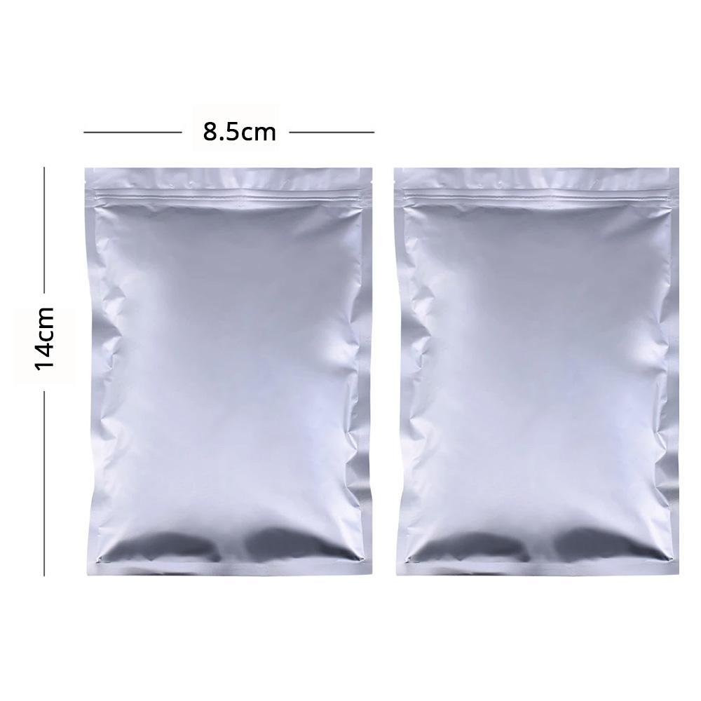 Sacchetti gripseal chiusura zip argento sacchetto piatto resistente imballaggio alimenti senza BPA - Foto 10 di 32