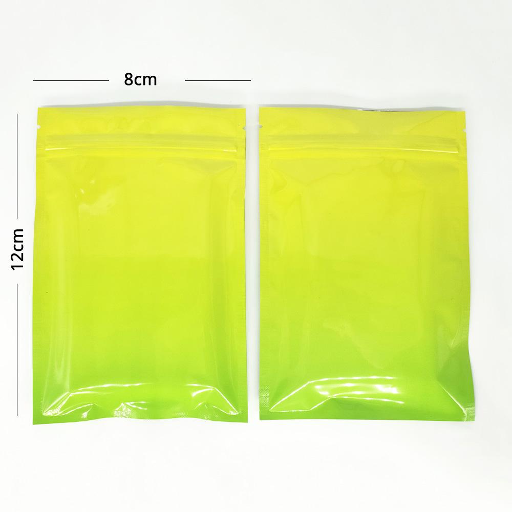 Gripseal Bags Zip Seal Lock Flat Pouch Yellow/Green 2 Tone BPA Free Food Packing - Picture 8 of 18