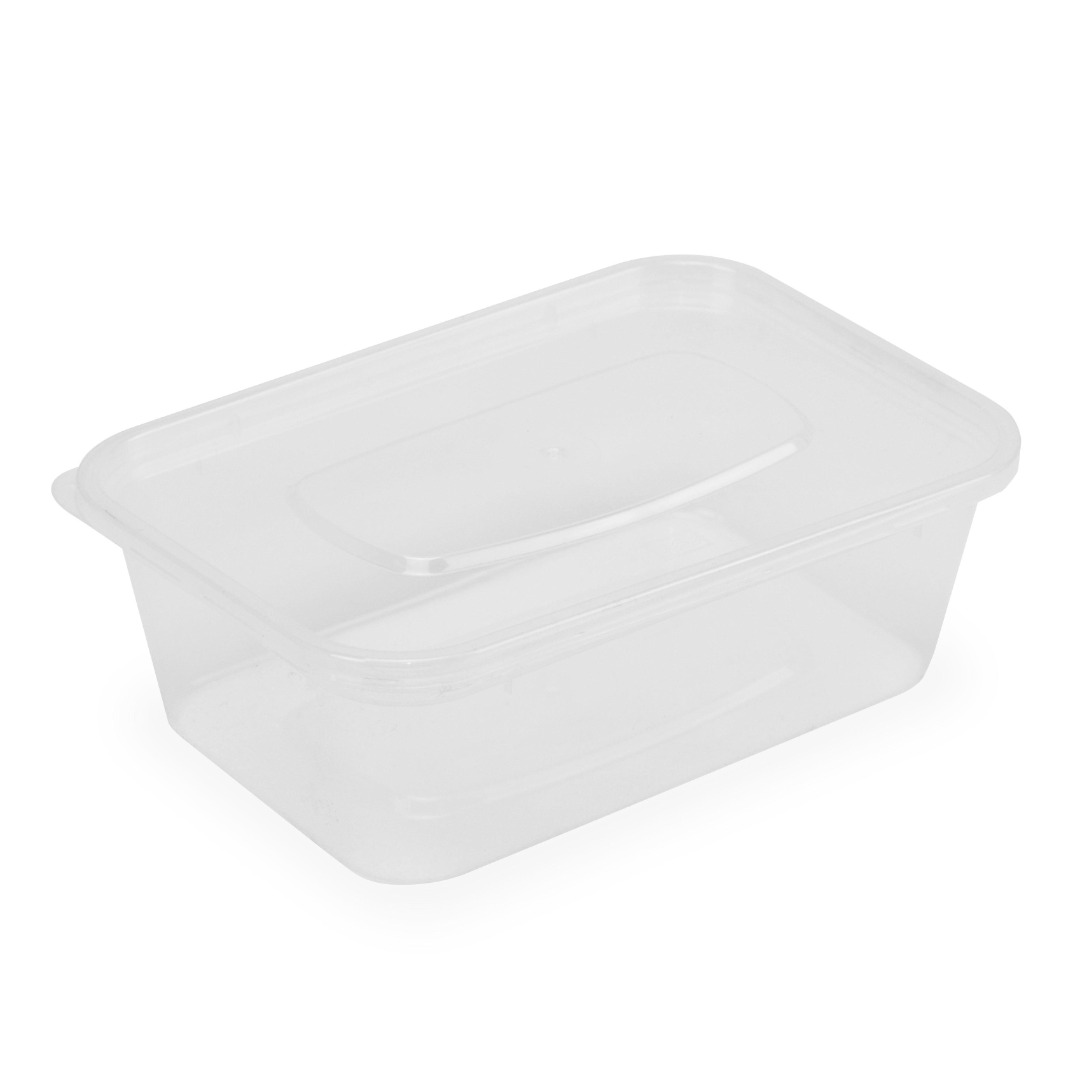 TAKEAWAY FOOD CONTAINERS WITH LIDS MULTIPURPOSE REUSABLE CLEAR PLASTIC
